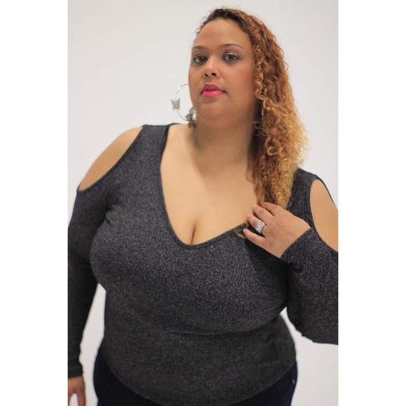 Charcoal Plus Size Top - Picture 6 of 6